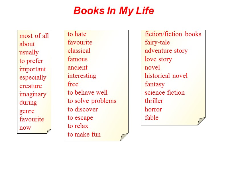 most of all about usually to prefer important especially creature imaginary during genre favourite